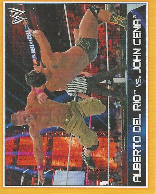 WWE Topps A-Z Sticker Collection 2014 John Cena vs Alberto Del Rio No.119