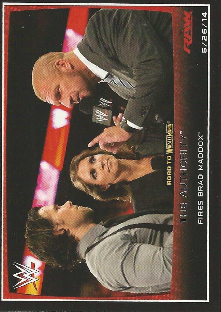 WWE Topps Road to Wrestlemania 2015 Trading Cards Triple H No.19