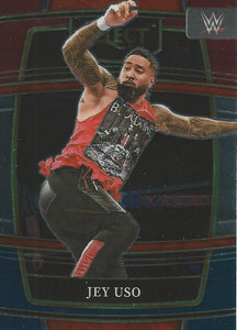 WWE Panini Select Trading Cards 2022 Red/Silver/Blue Jey Uso No.11