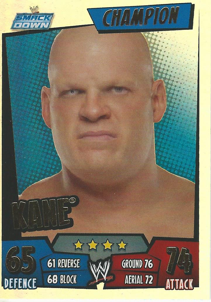 WWE Topps Slam Attax Rumble 2011 Trading Card Champion Kane No.11