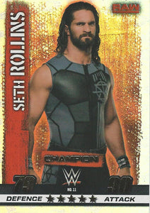 WWE Topps Slam Attax 10th Edition Trading Card 2017 Champion Seth Rollins No.11