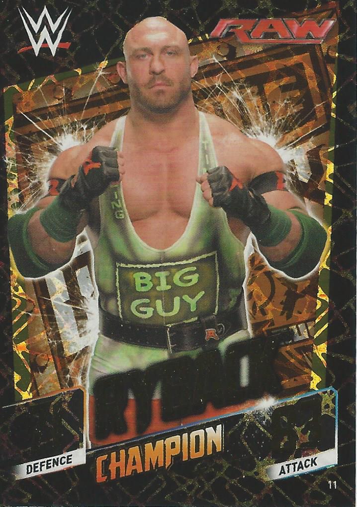 WWE Topps Slam Attax 2015 Then Now Forever Trading Card Ryback Champion No.11