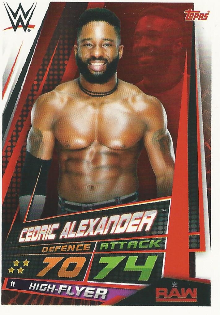 WWE Topps Slam Attax Universe 2019 Trading Card Cedric Alexander No.11