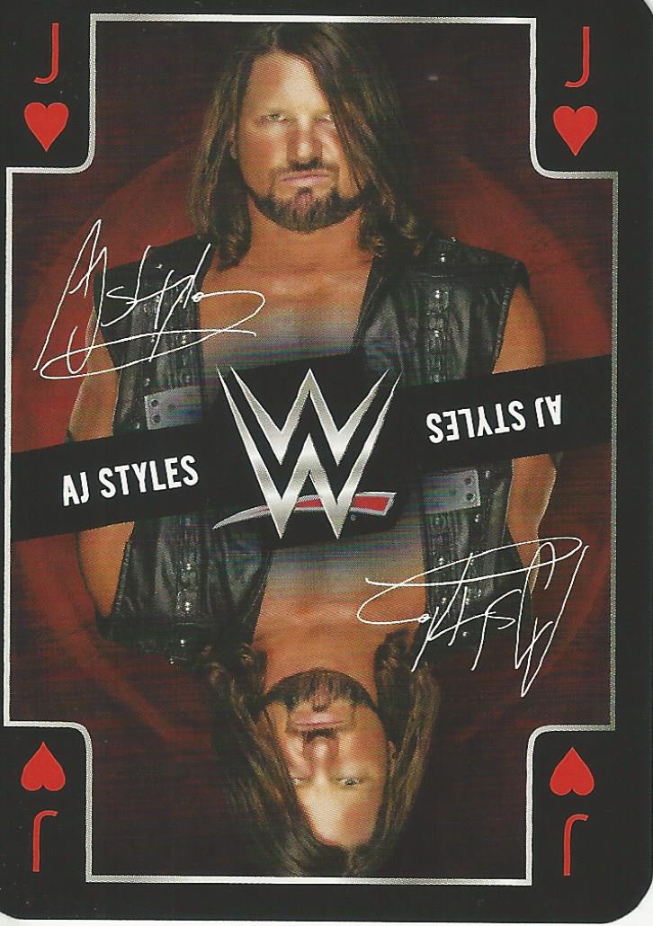 WWE 2019 Playing Cards AJ Styles