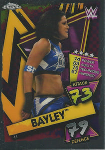 WWE Topps Slam Attax Chrome 2021 Trading Cards Bayley No.11