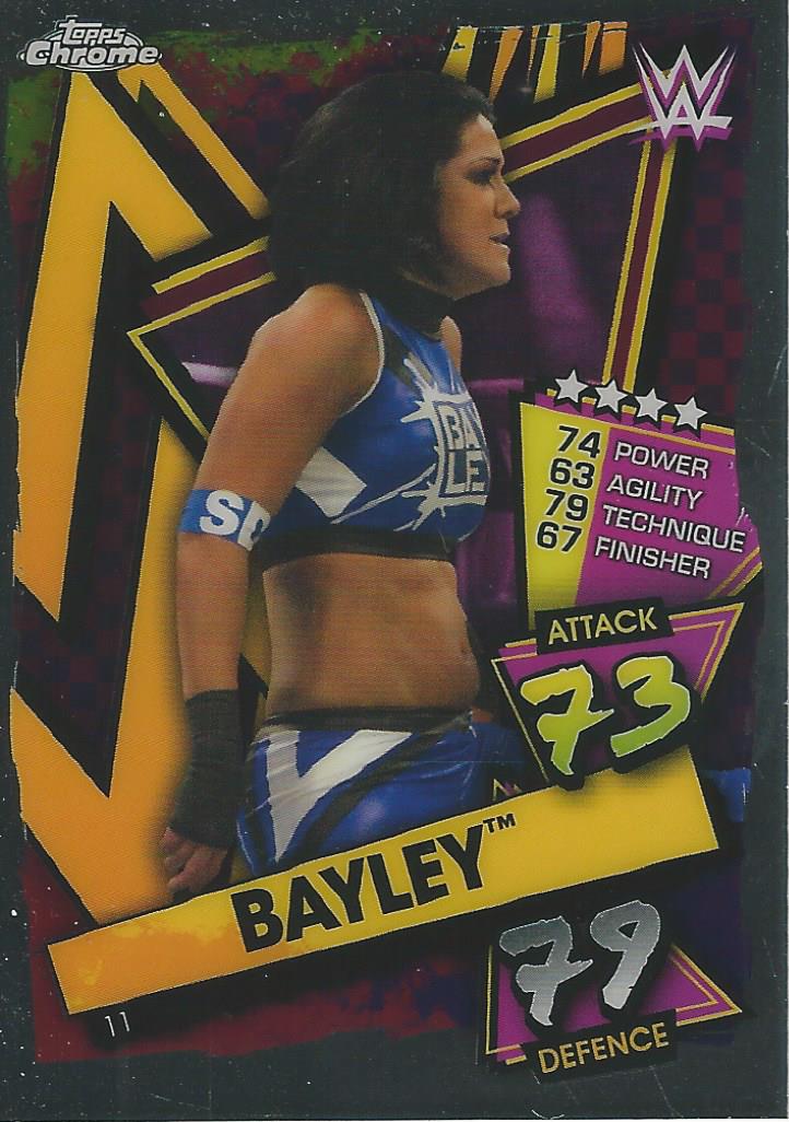 WWE Topps Slam Attax Chrome 2021 Trading Cards Bayley No.11