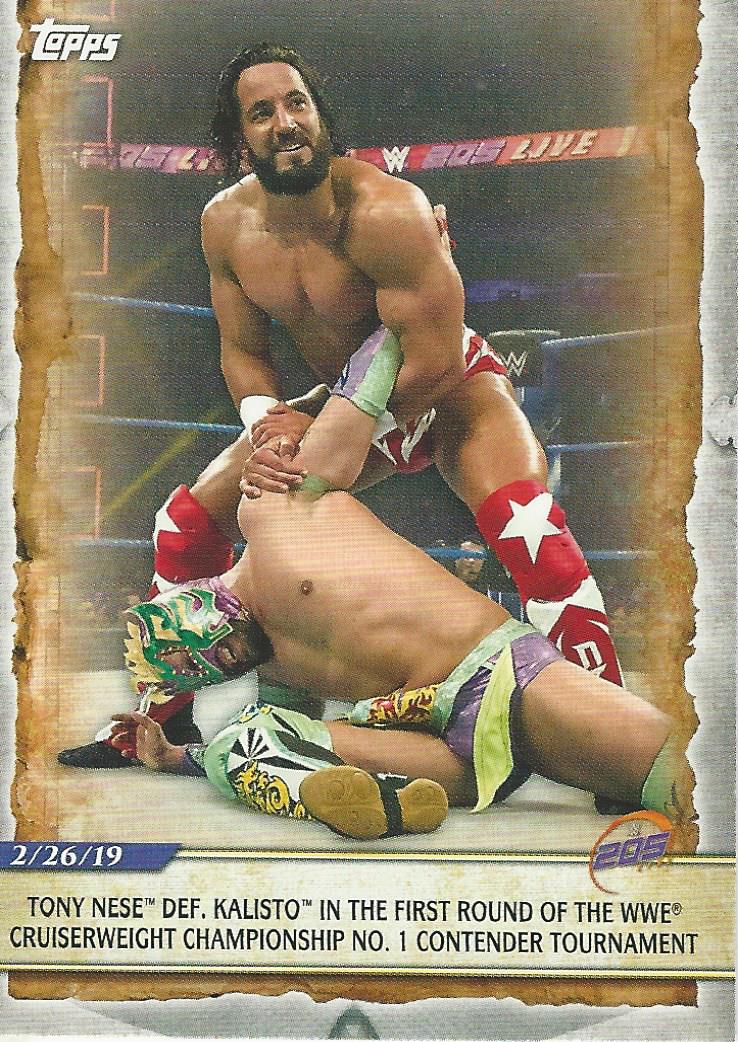 WWE Topps Road to Wrestlemania 2020 Trading Cards Tony Nese No.11