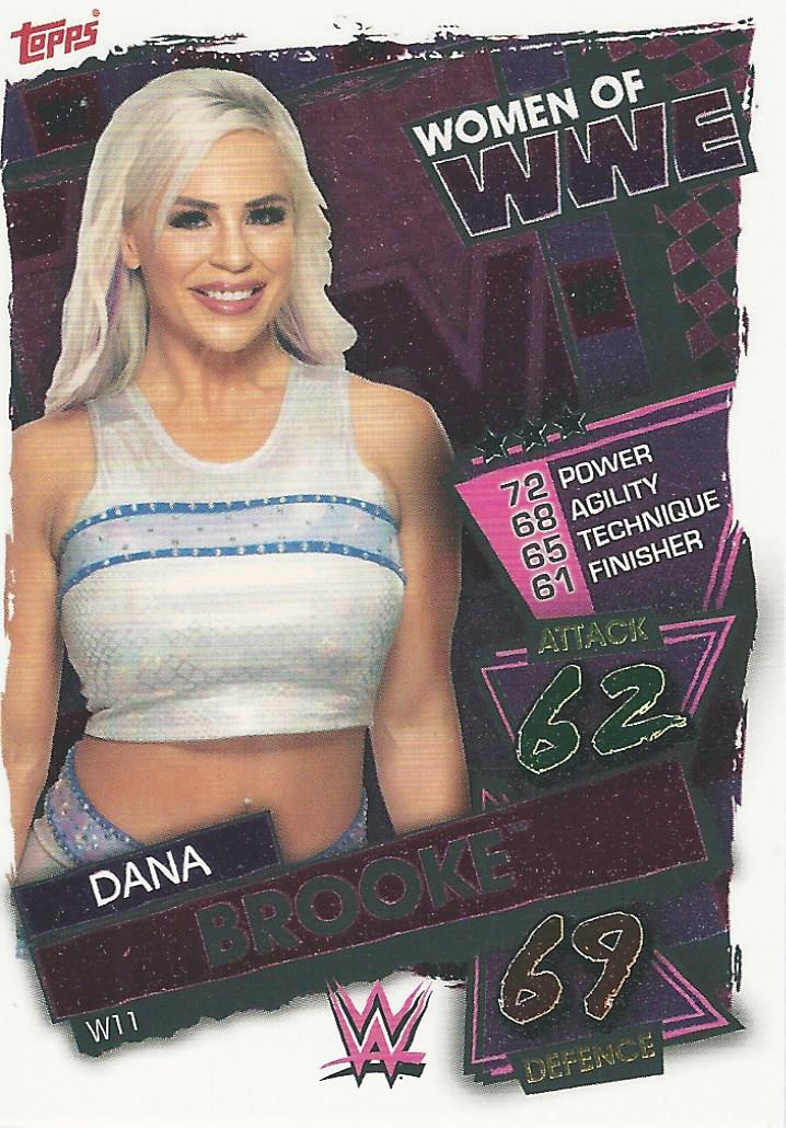 WWE Topps Slam Attax 2021 Trading Card Dana Brooke W11