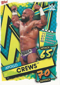 WWE Topps Slam Attax 2021 Trading Card Apollo Crews No.11