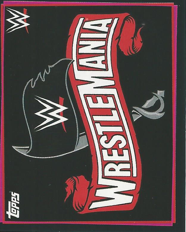 WWE Topps Road to Wrestlemania Stickers 2021 Logo No.120