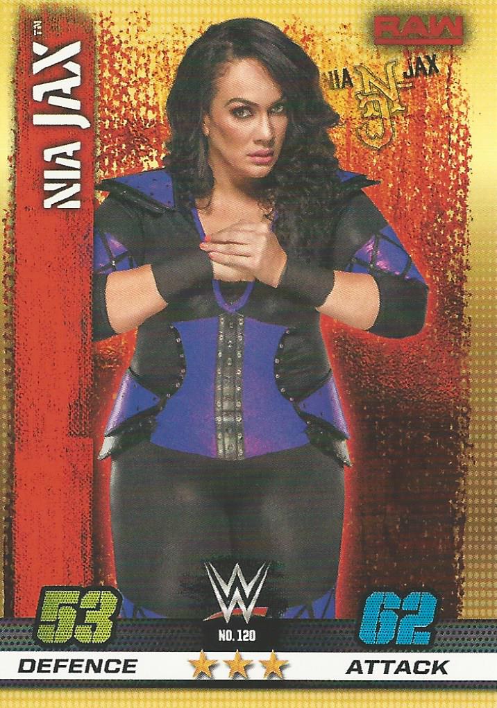 WWE Topps Slam Attax 10th Edition Trading Card 2017 Nia Jax No.120