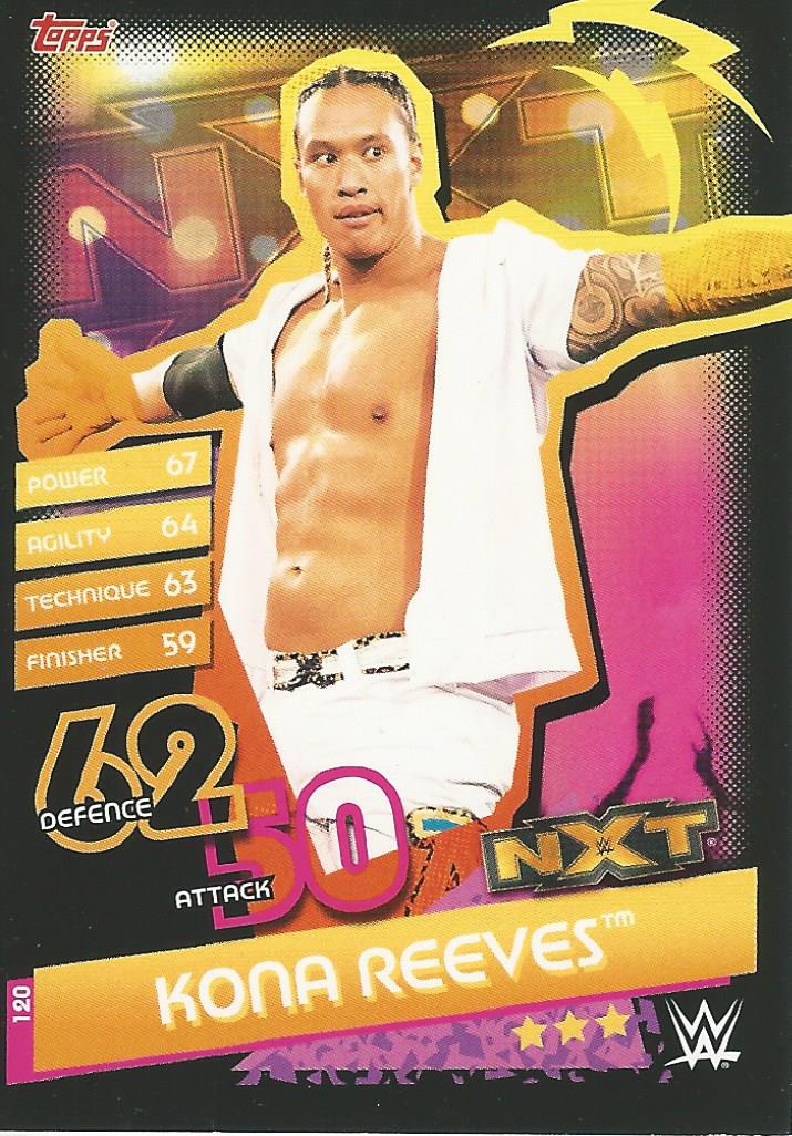 WWE Topps Slam Attax Reloaded 2020 Trading Card Kona Reeves No.120 NXT