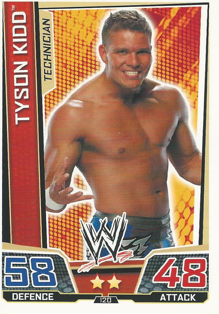 WWE Slam Attax Superstars 2013 Trading Card Tyson Kidd No.120