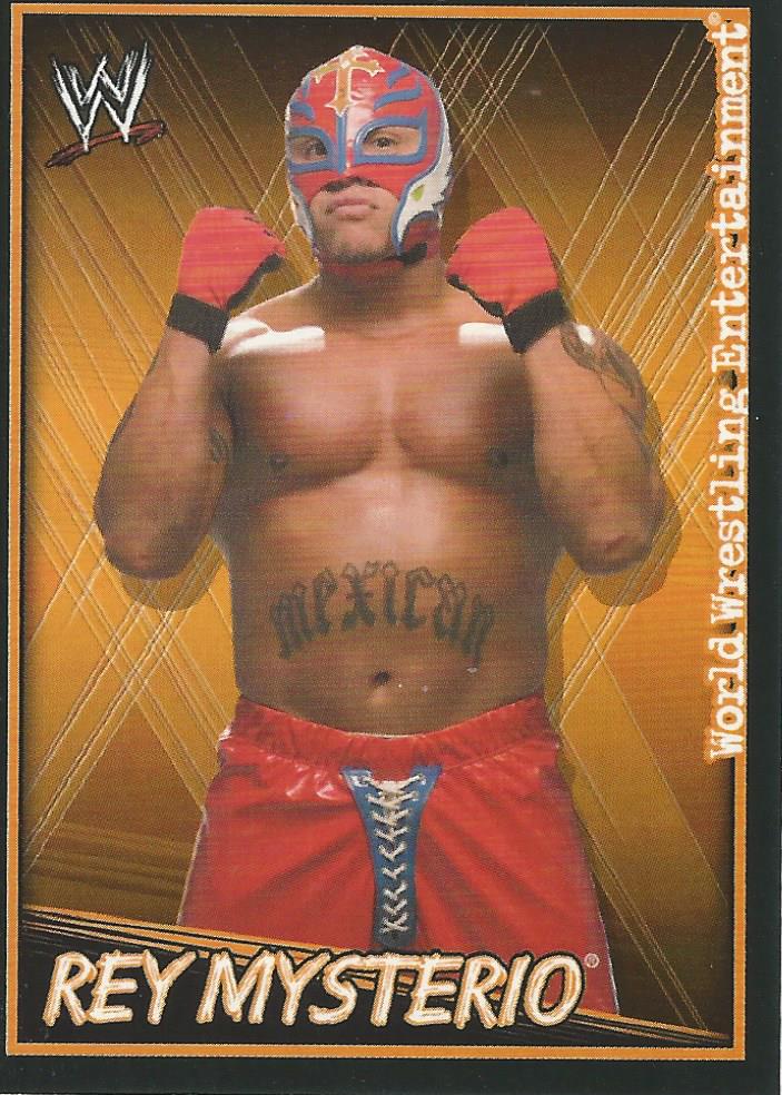 WWE Topps Superstars Uncovered 2007 Sticker Collection Rey Mysterio No.120