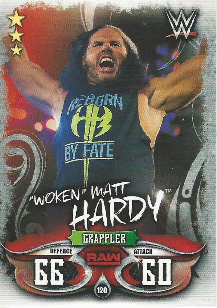 WWE Topps Slam Attax Live 2018 Trading Card Matt Hardy No.120