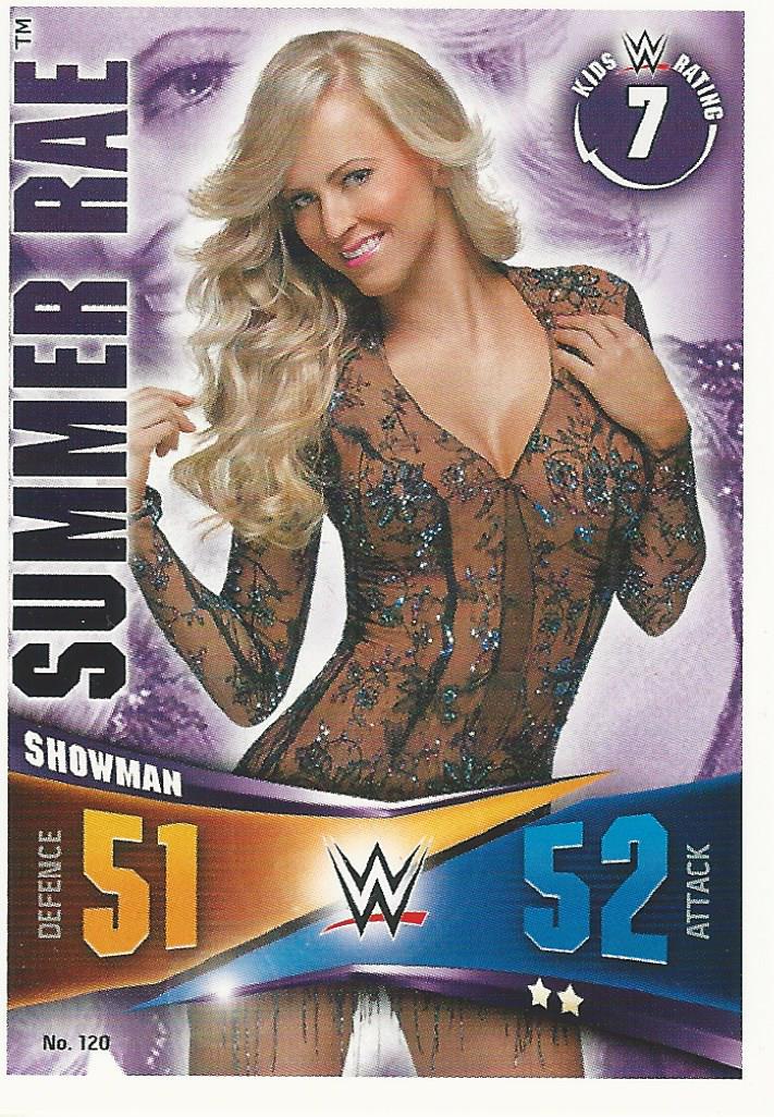 WWE Topps Slam Attax Rivals 2014 Trading Card Summer Rae No.120