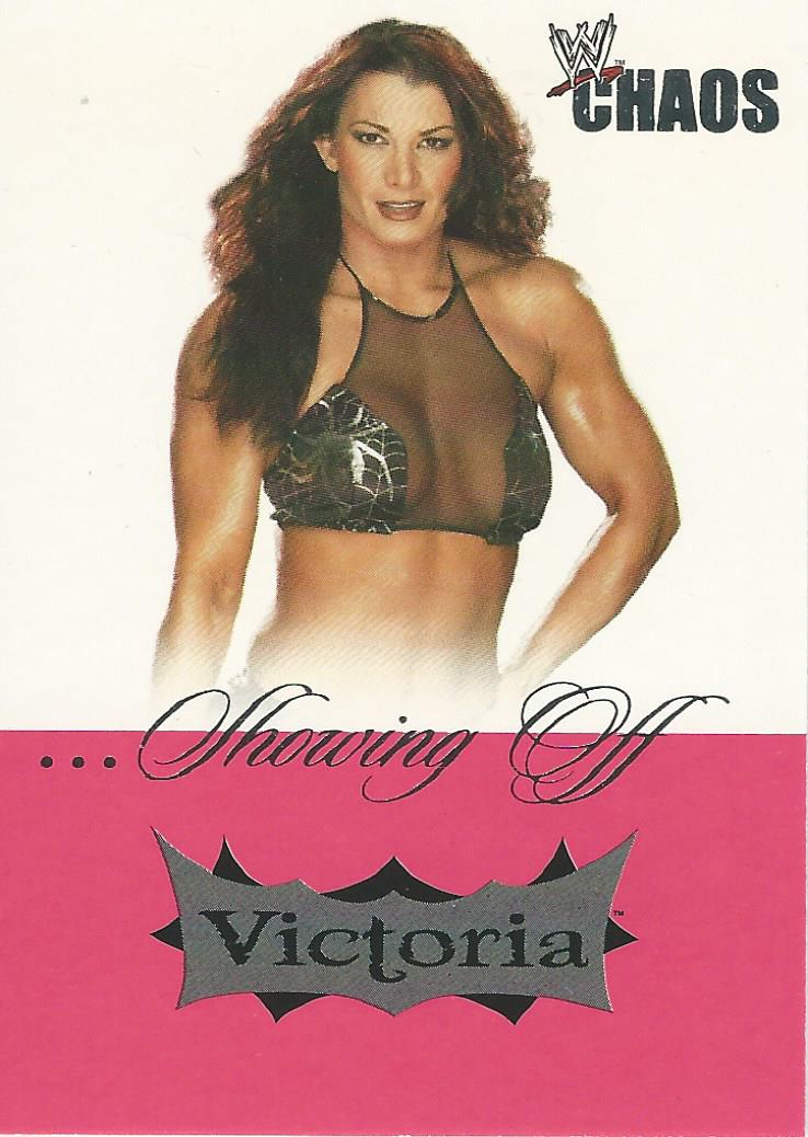 WWE Fleer Chaos Trading Card 2004 Victoria SO 10 of 16