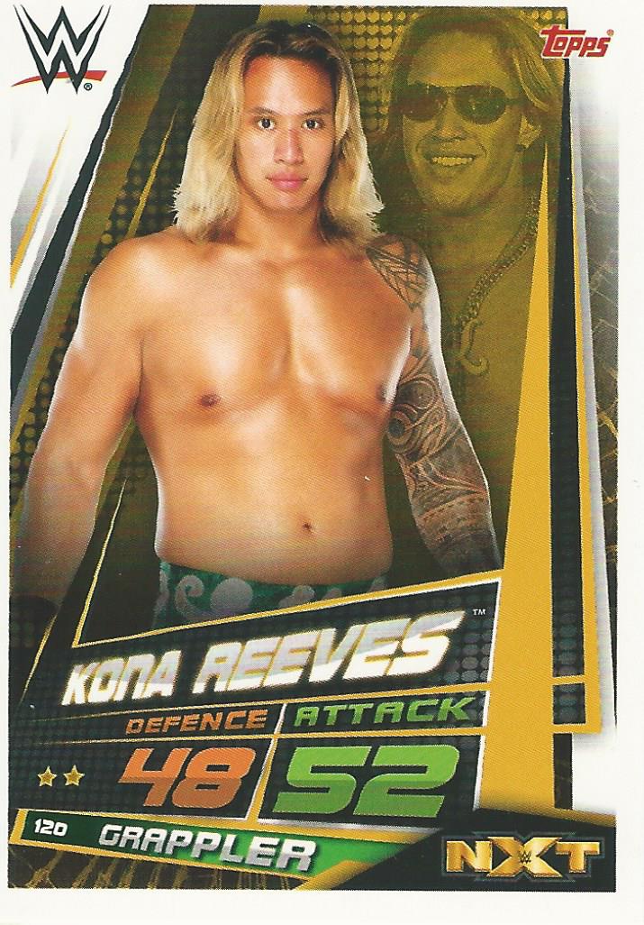 WWE Topps Slam Attax Universe 2019 Trading Card Kona Reeves No.120