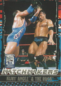 WWF Fleer All Access Trading Cards 2002 Kurt Angle and The Rock MM 13 of 15