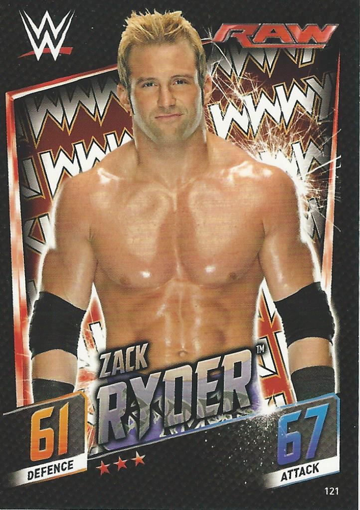 WWE Topps Slam Attax 2015 Then Now Forever Trading Card Zack Ryder No.121