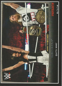 WWE Topps Road to Wrestlemania 2015 Trading Cards Daniel Bryan and Brie Bella No.21