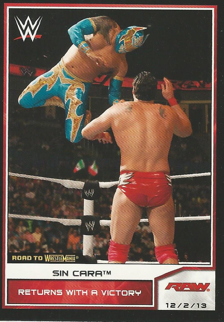 WWE Topps Road to Wrestlemania 2014 Trading Card Sin Cara No.61