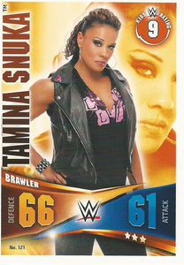 WWE Topps Slam Attax Rivals 2014 Trading Card Tamina Snuka No.121