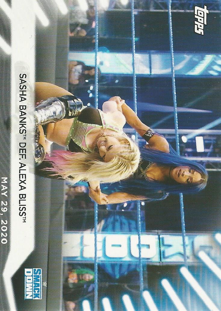 WWE Topps Women Division 2021 Trading Card Sasha Banks No.21