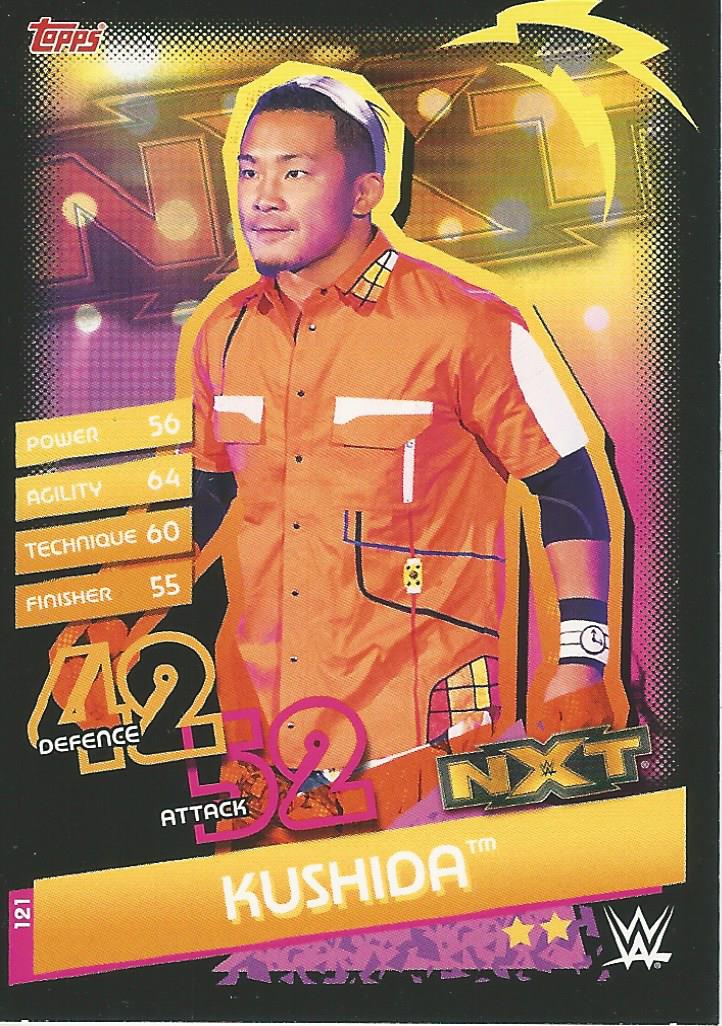 WWE Topps Slam Attax Reloaded 2020 Trading Card Kushida No.121 NXT