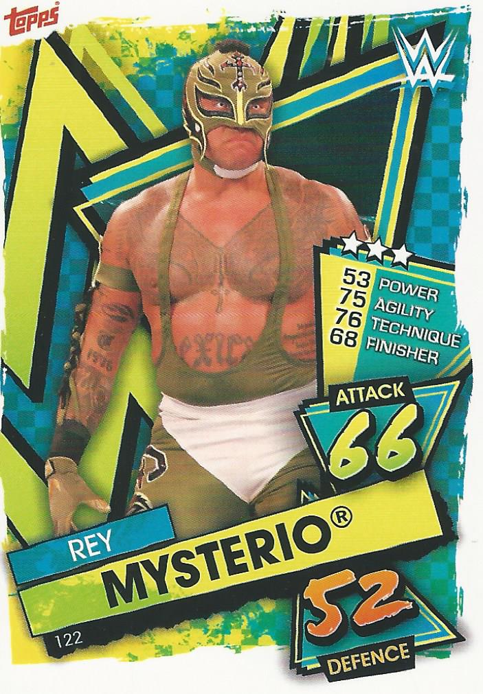 WWE Topps Slam Attax 2021 Trading Card Rey Mysterio No.122