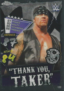 WWE Topps Slam Attax Chrome 2021 Trading Cards Undertaker No.122