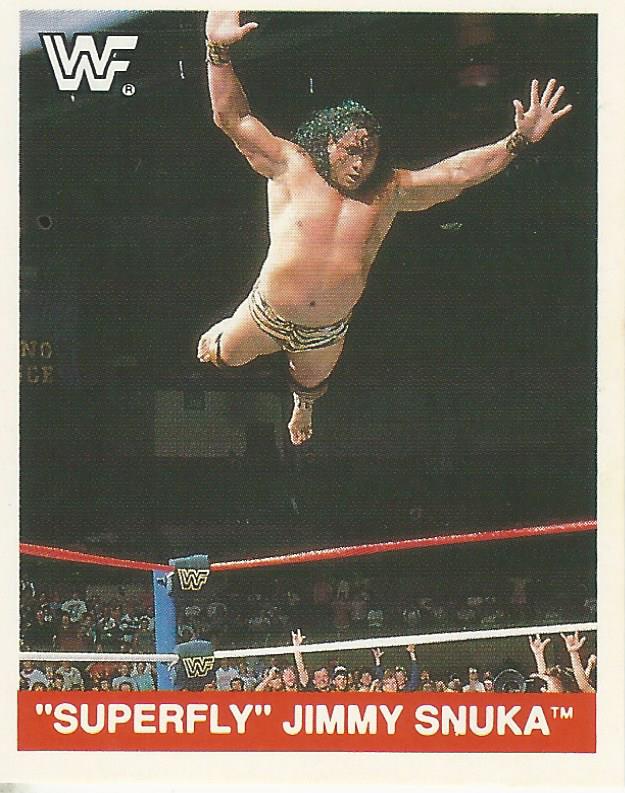 WWF Merlin Sticker Collection 1990 Jimmy Snuka No.122