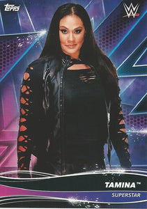 Topps WWE Superstars 2021 Trading Cards Tamina No.122