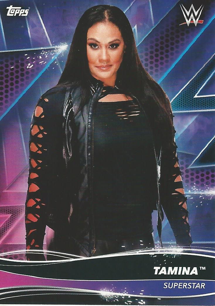 Topps WWE Superstars 2021 Trading Cards Tamina No.122