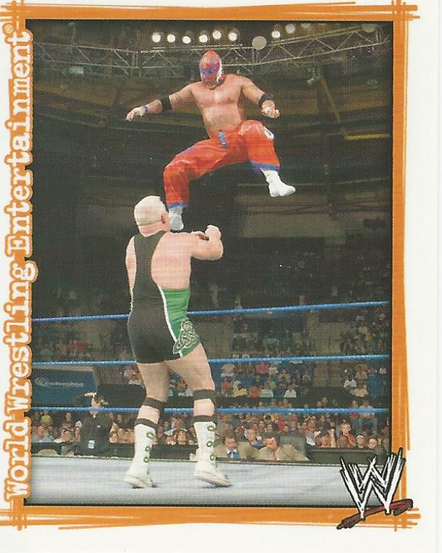 WWE Topps Superstars Uncovered 2007 Sticker Collection Rey Mysterio No.122