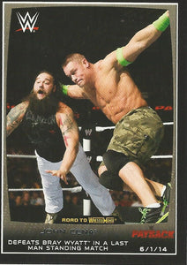 WWE Topps Road to Wrestlemania 2015 Trading Cards John Cena No.22