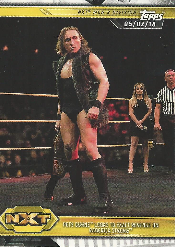 WWE Topps NXT 2019 Trading Cards Pete Dunne No.22