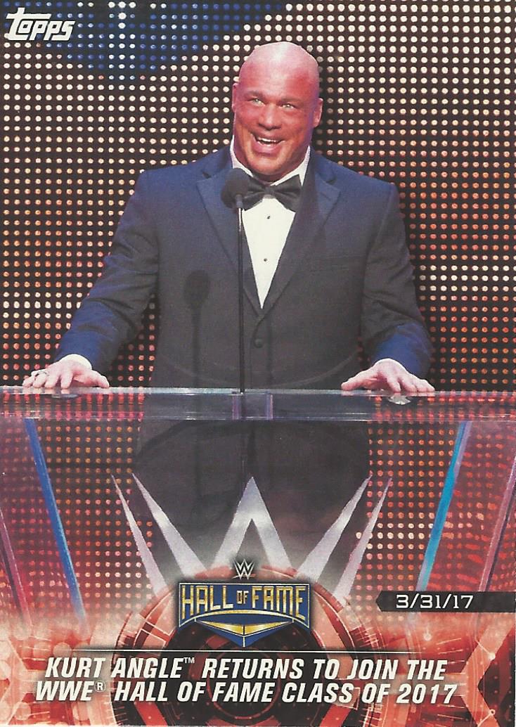 WWE Topps Road to Wrestlemania 2018 Trading Cards Kurt Angle No.23