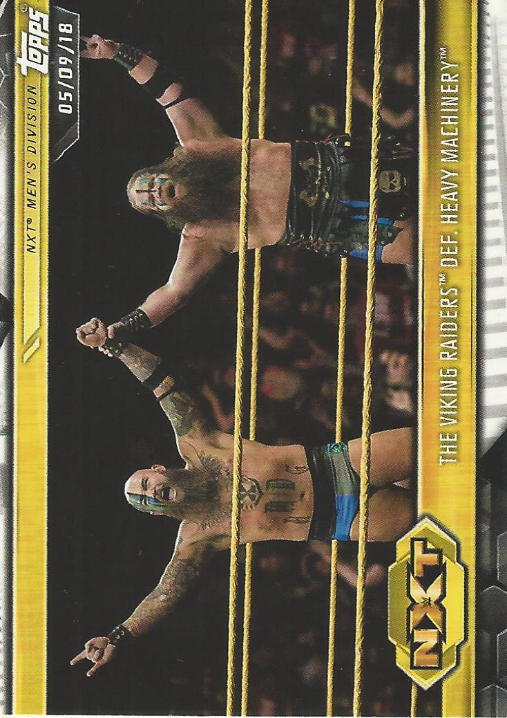 WWE Topps NXT 2019 Trading Cards Viking Raiders No.23