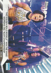 WWE Topps Women Division 2021 Trading Card Bayley and Sasha Banks No.23