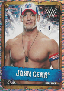 WWE Topps Stickers 2017 John Cena Foil No.123