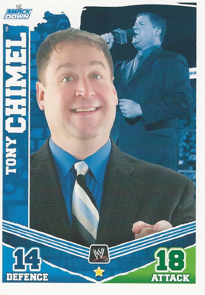 WWE Topps Slam Attax Mayhem 2010 Trading Card Tony Chimel No.123