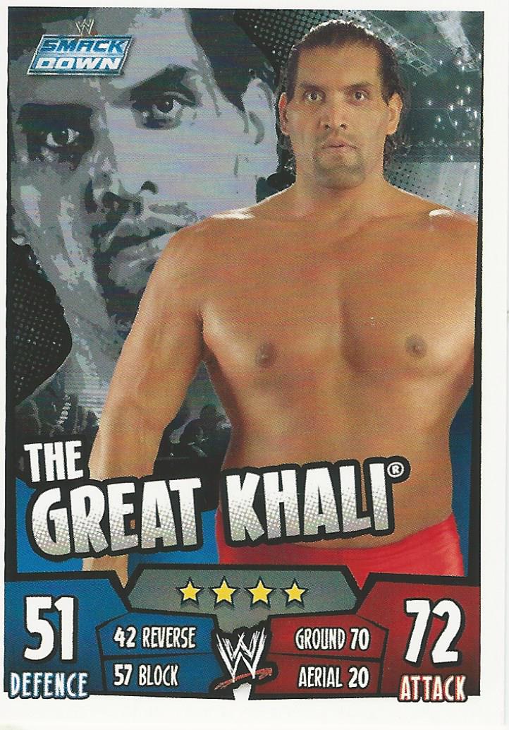 WWE Topps Slam Attax Rumble 2011 Trading Card The Great Khali No.123