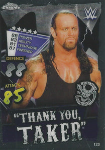 WWE Topps Slam Attax Chrome 2021 Trading Cards Undertaker No.123