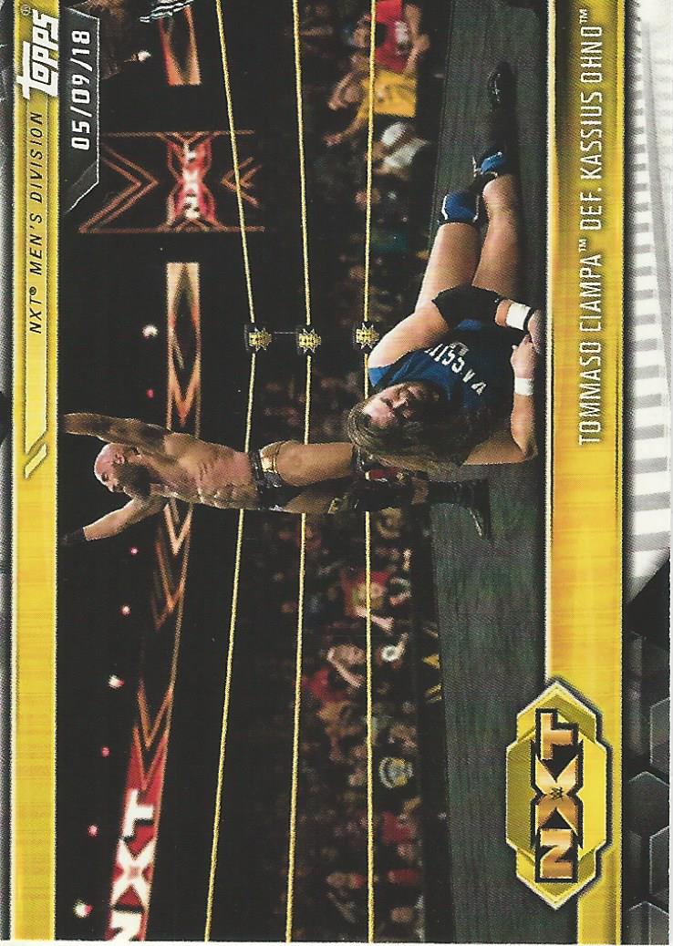 WWE Topps NXT 2019 Trading Cards Tommaso Ciampa No.24
