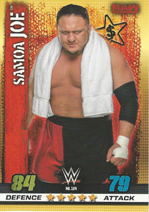 WWE Topps Slam Attax 10th Edition Trading Card 2017 Samoa Joe No.124