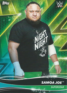 Topps WWE Superstars 2021 Trading Cards Samoa Joe No.124