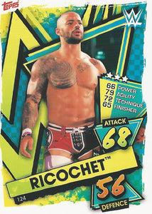 WWE Topps Slam Attax 2021 Trading Card Ricochet No.124