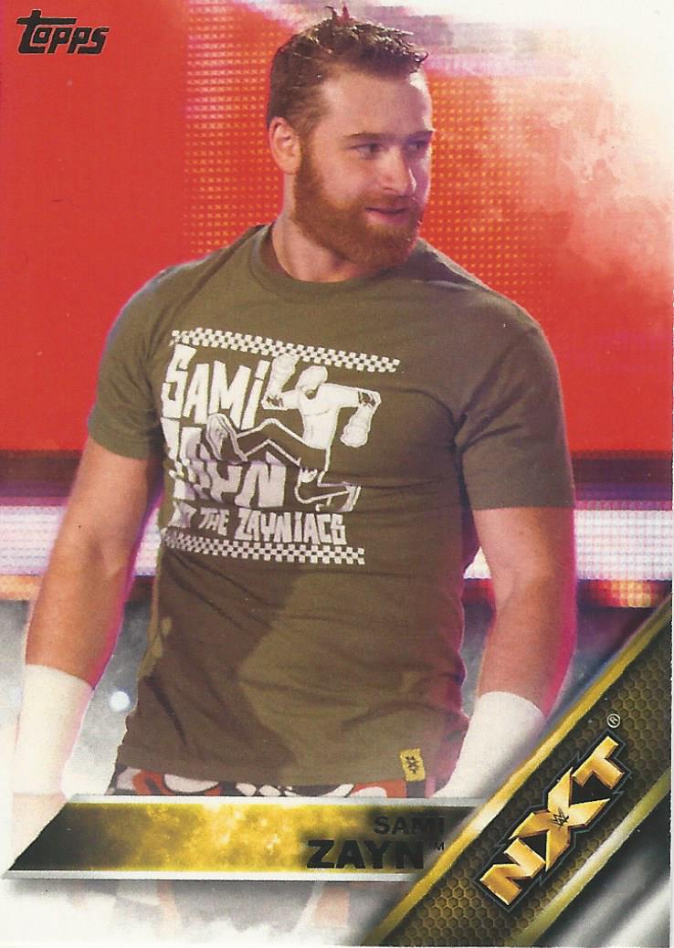 WWE Topps 2016 Trading Cards Sami Zayn No.24