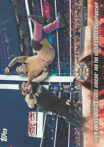 WWE Topps Road to Wrestlemania 2018 Trading Cards Kevin Owens vs Chris Jericho No.24